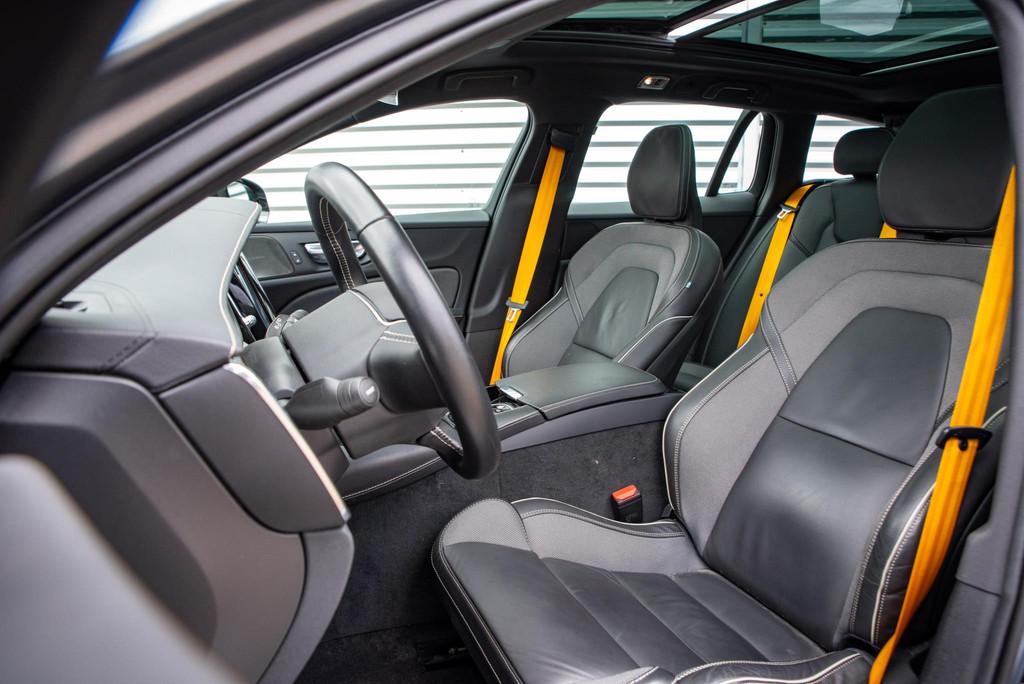 Volvo V60 2.0 T8 AWD Polestar Engineered Panodak HUD Adapt., Auto's, Gebruikt, Euro 6, Leder en Stof, Plug-in hybride