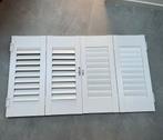 2 kunststof roomwitte shutters, Ophalen, Zo goed als nieuw