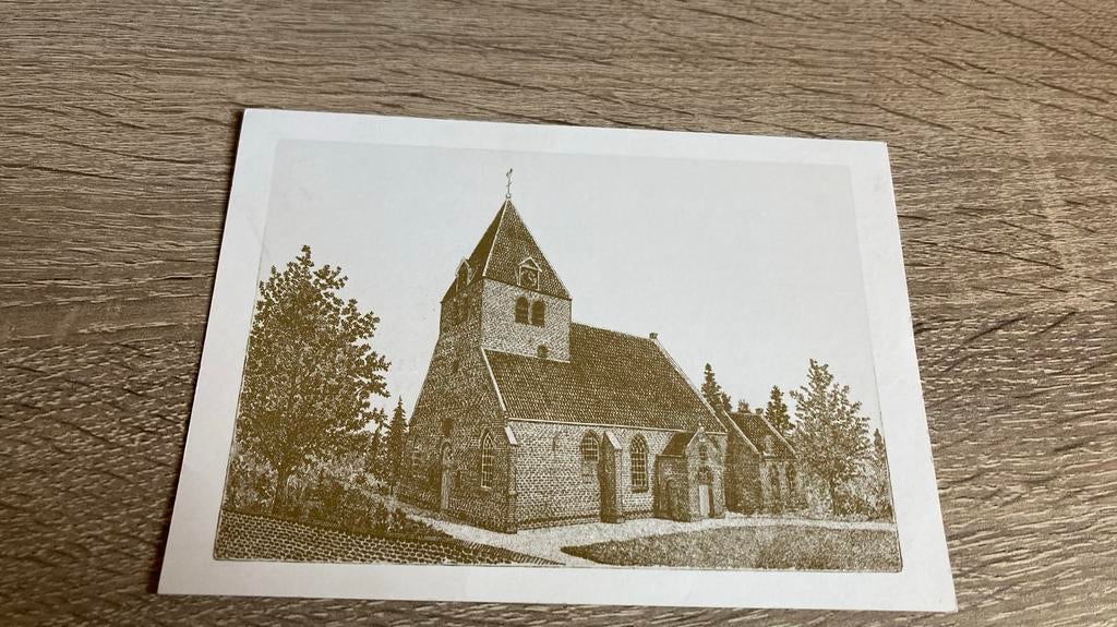 Oude ansichtkaart Batenburg Hervormde Kerk, Ophalen of Verzenden, 1960 tot 1980, Gelopen, Gelderland