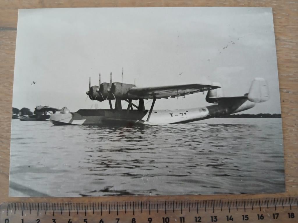 Dornier DO-24 Marine vliegboot X-21 MLD ned Indië Luchtvaart, Ophalen of Verzenden, Zo goed als nieuw, Kaart, Foto of Prent