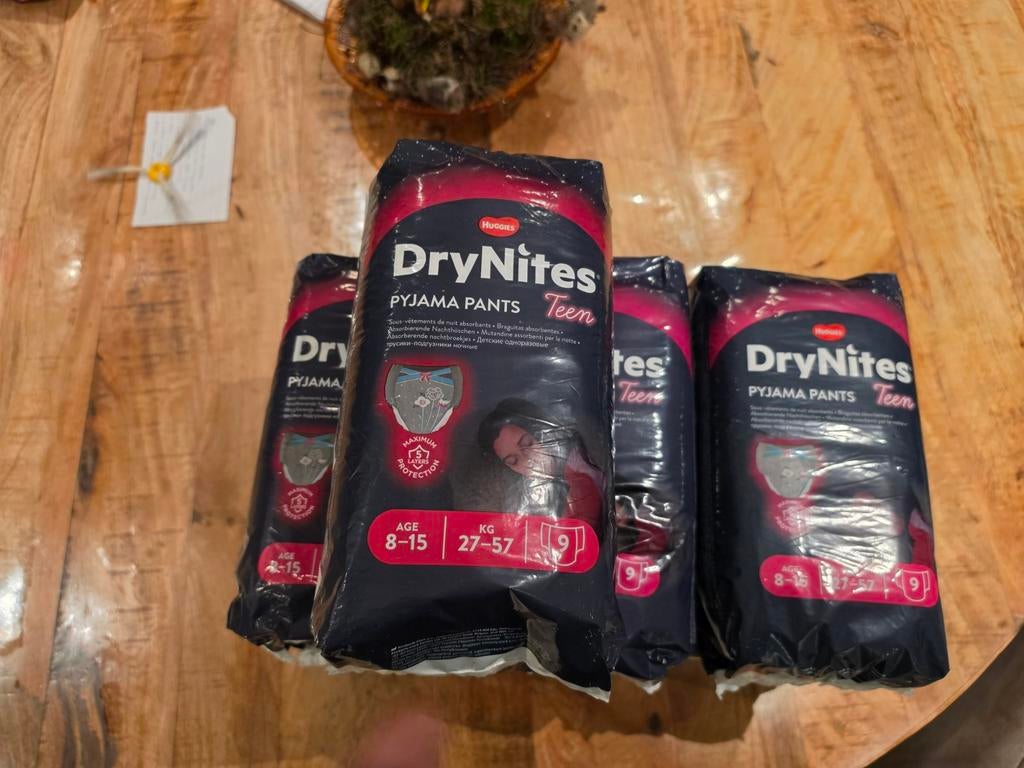 7 pakken DryNites Pyjama Pants Teen, Ophalen of Verzenden, Nieuw, Jongetje of Meisje