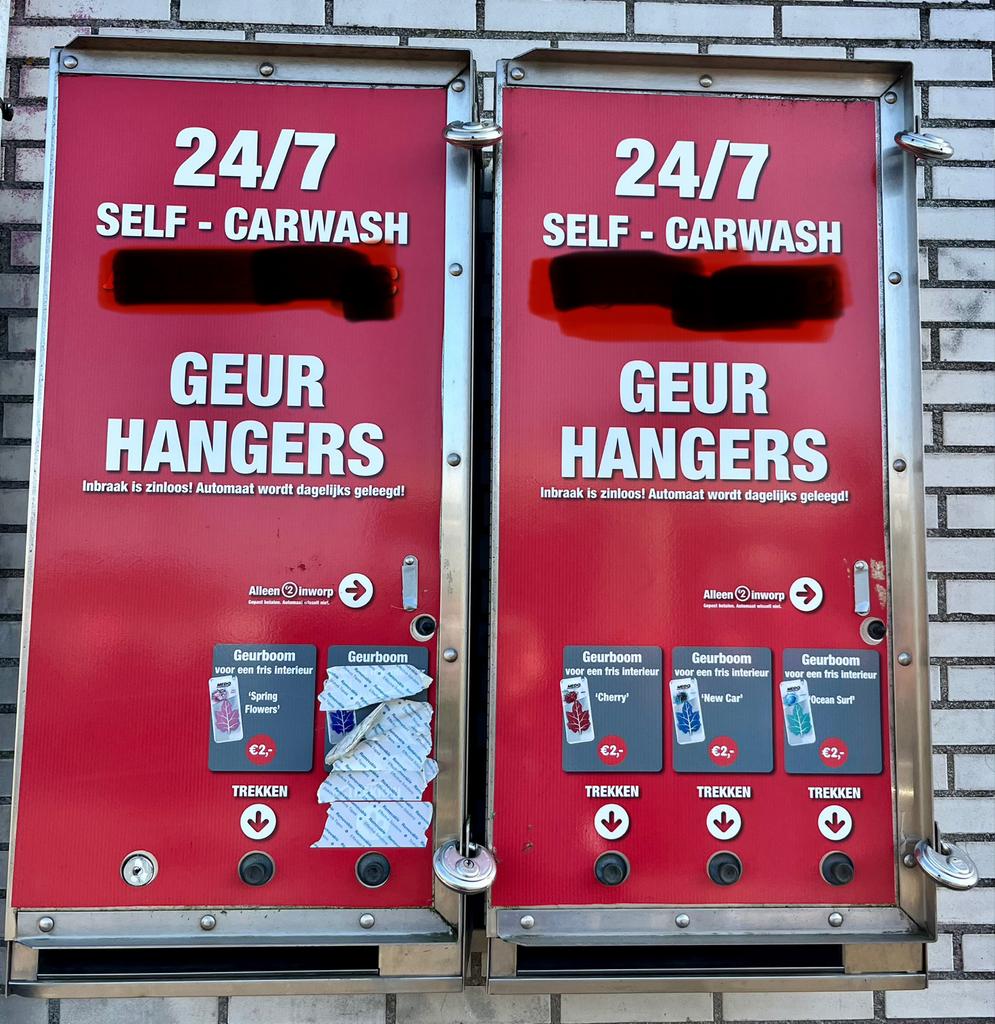 Carwash/.Doekjesautomaten en Geurhangers Automaten - 3 stuks, Verzamelen, Automaten | Overige, Gebruikt, Ophalen of Verzenden
