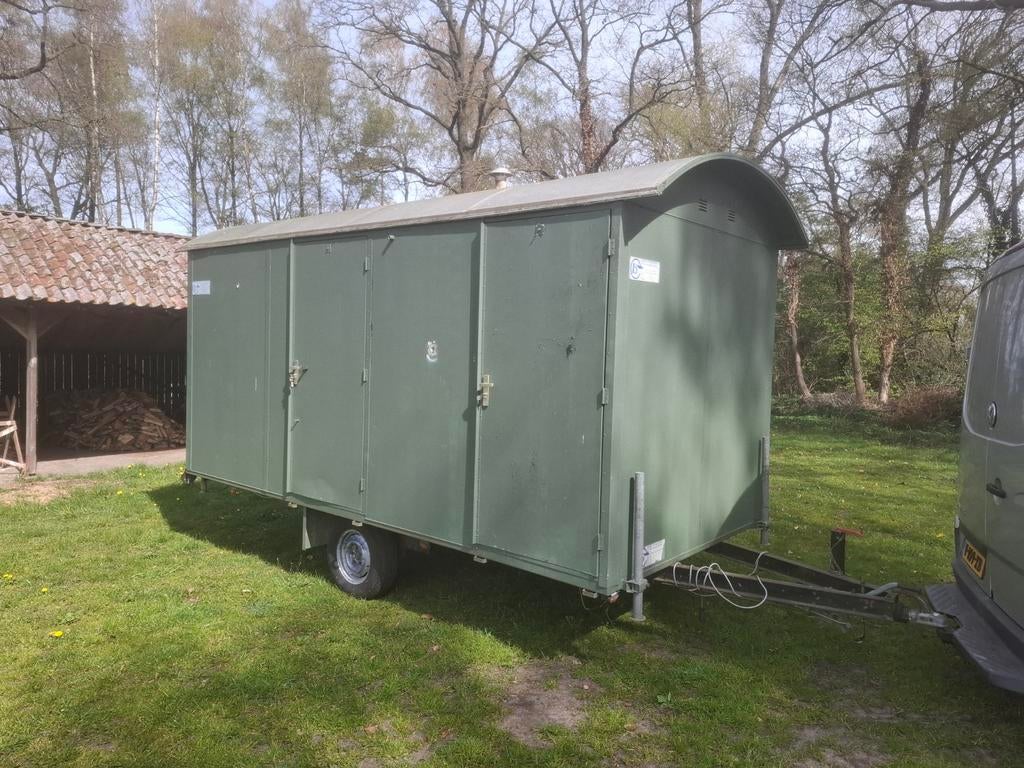 Pipowagen/schaftkeet/tiny house, Doe-het-zelf en Verbouw, Bouwketen en Schaftketen, Ophalen, Gebruikt