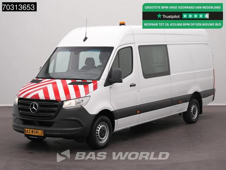 Mercedes Sprinter 314 CDI Dubbel Cabine L4H2 3,5t Trekhaak N, Auto's, Bestelauto's, Bedrijf, Te koop, Achteruitrijcamera, Airconditioning