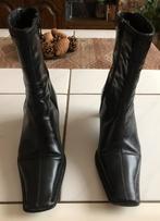 Van Dalen zwarte laarzen, leder, halflang, maat 36, Zwart, Lage of Enkellaarzen, Ophalen of Verzenden, Gedragen