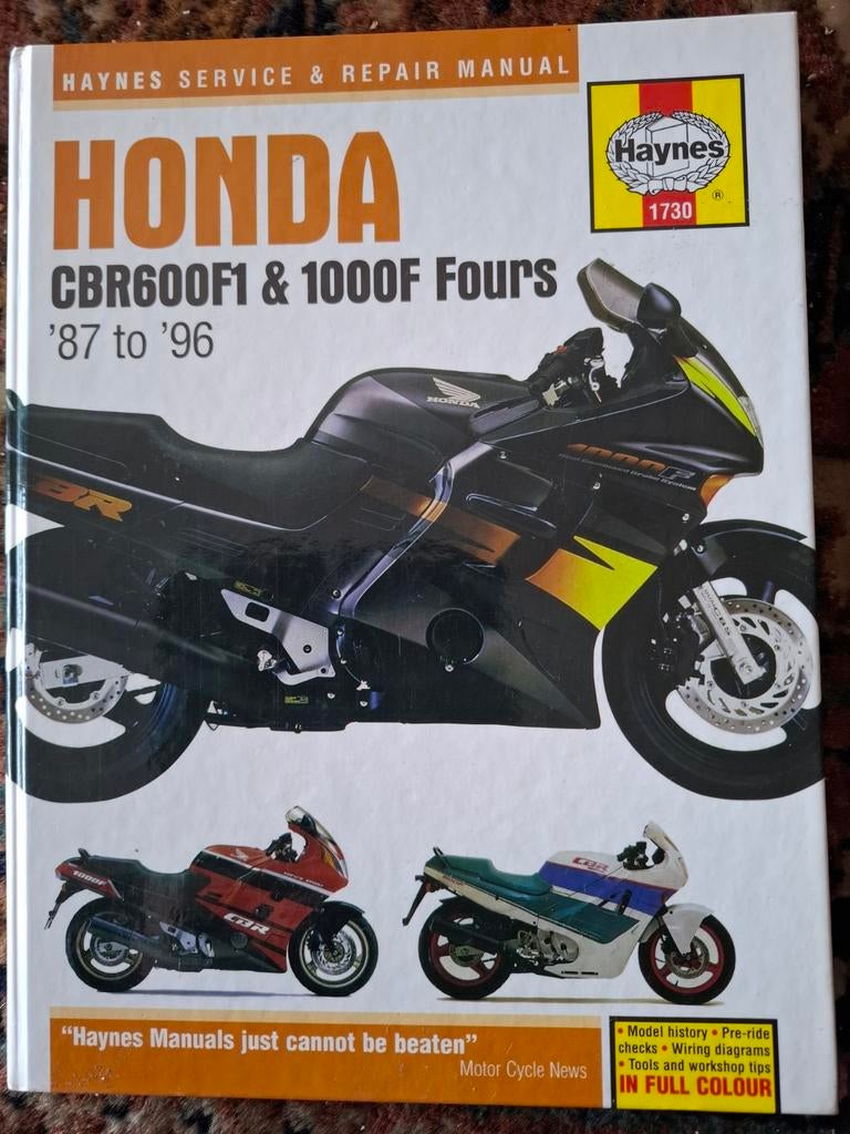 Haynes Reparatiehandleiding Honda CBR600F1 & 1000F (87-96), Motoren, Ophalen of Verzenden
