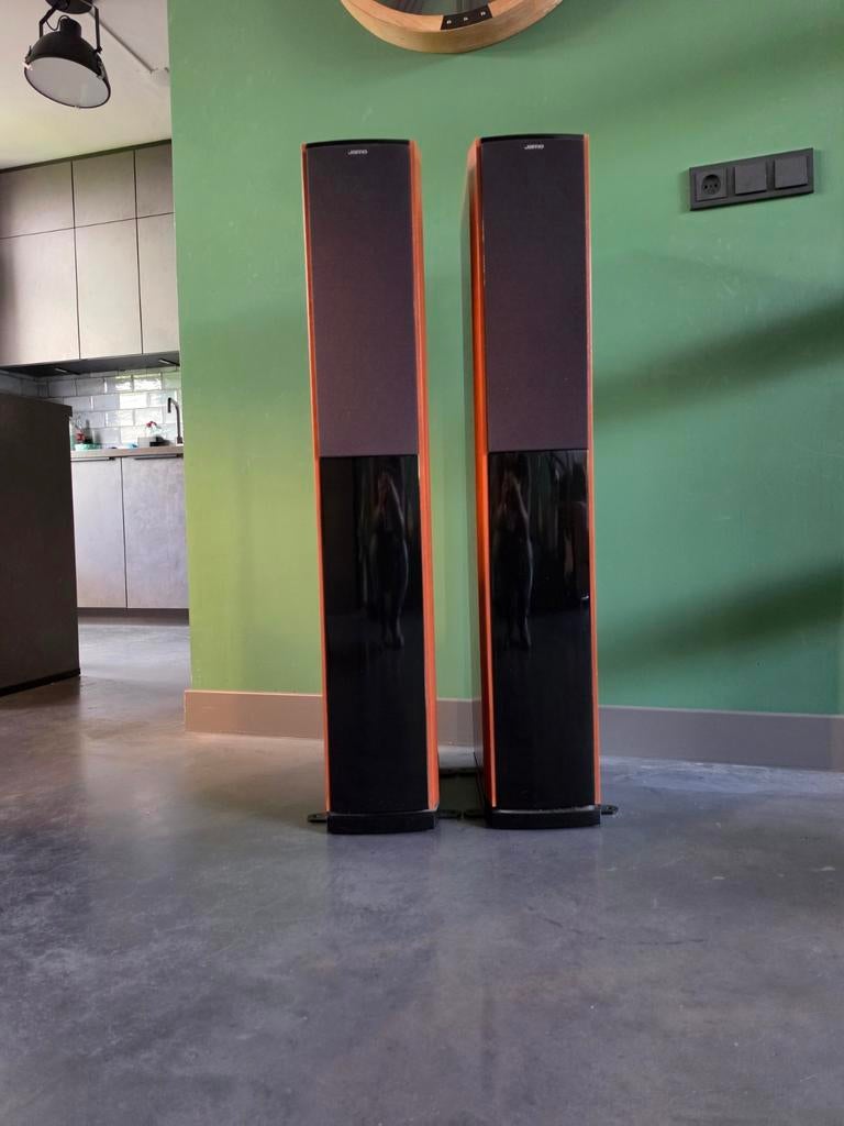 Jamo S606 Zuilspeakers - Perfect voor Home Cinema, Ophalen, Gebruikt, 120 watt of meer, Front, Rear of Stereo speakers