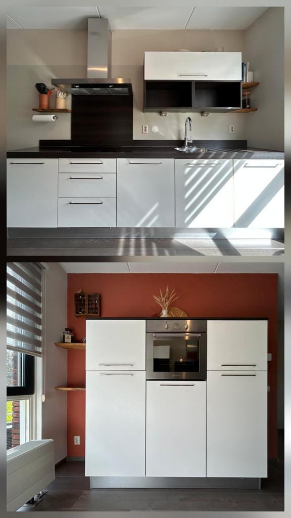 Te koop: Bruynzeel keuken met M-system inbouwapparatuur, Huis en Inrichting, Keuken | Complete keukens, Gebruikt, Wit, Kunststof