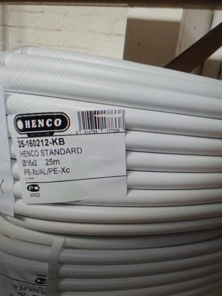 Henco Standard Meerlagenbuis 16x2mm - 25m rol, Ophalen of Verzenden, Nieuw