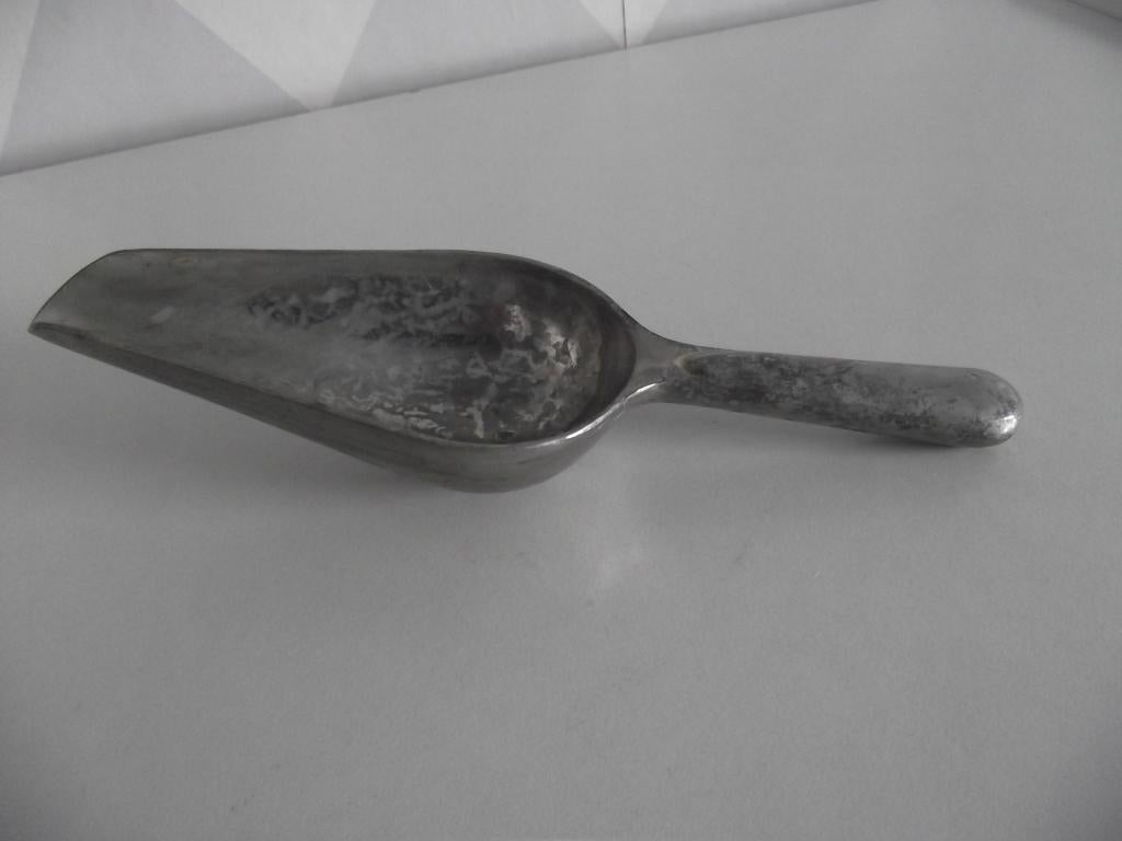 aluminium schep grutters opscheplepel 19 cm Thailand 1960, Ophalen of Verzenden, Gebruikt