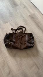 Mooie suede met bont tas merk is Stefanel, Sieraden, Tassen en Uiterlijk, Tassen | Reistassen en Weekendtassen, Ophalen of Verzenden