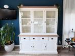 Mooie witte houten winkelkast buffetkast, Ophalen, Met deur(en), 200 cm of meer, 150 tot 200 cm