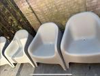 4 Ikea grijze buitenstoelen Skarpo - prima staat, Ophalen, Gebruikt, Kunststof