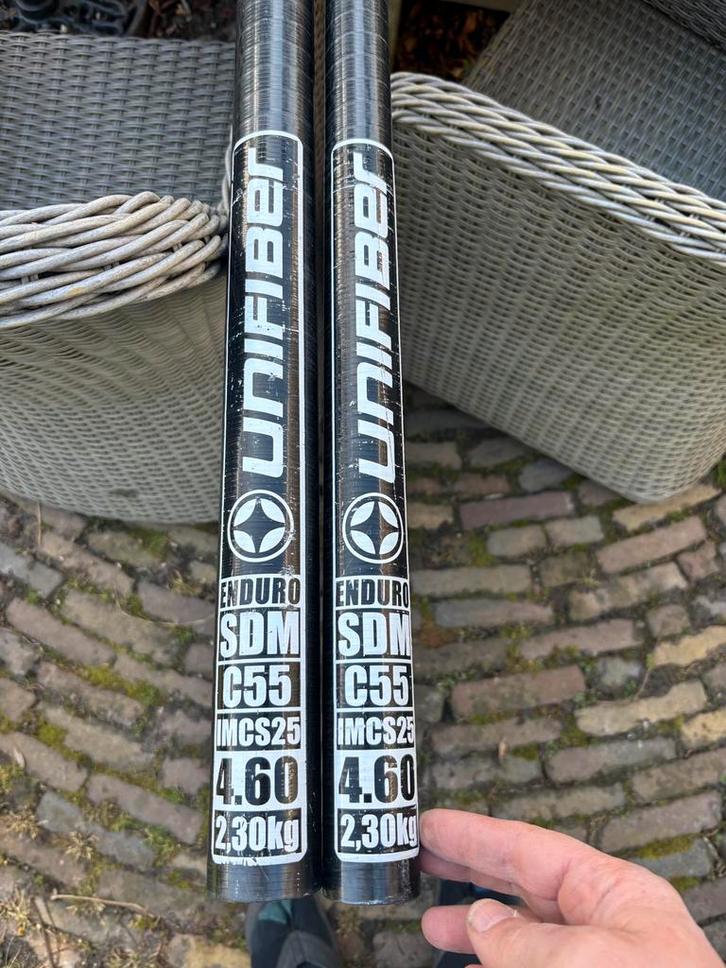 Unifiber Enduro C55 460 SDM, Watersport en Boten, Windsurfen, Zo goed als nieuw, Mast, 250 tot 300 cm, Minder dan 5 m², Ophalen of Verzenden