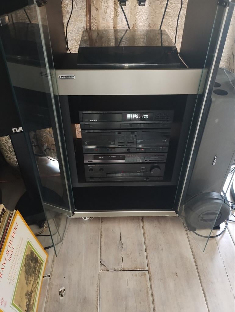 Retro Kenwood midi set platenspeler cd cassette tuner boxen, Gebruikt, Losse componenten, Tuner of Radio, Ophalen