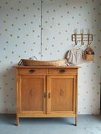 Vintage dressoir / massief hout /Art Deco /bezorgen mogelijk, Ophalen of Verzenden, Eikenhout