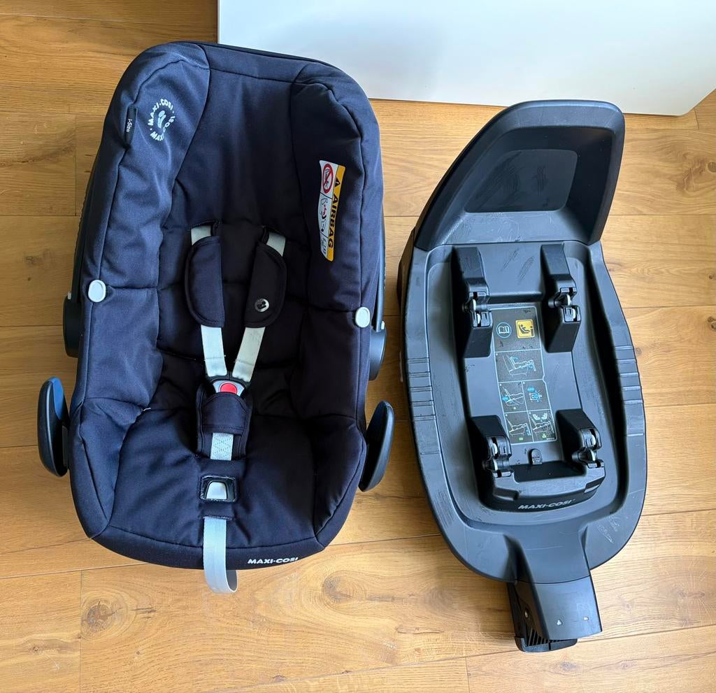 Maxi cosi rock, isofix base, zomerhoes en regenhoes, Ophalen, Gebruikt, Isofix, 0 t/m 13 kg