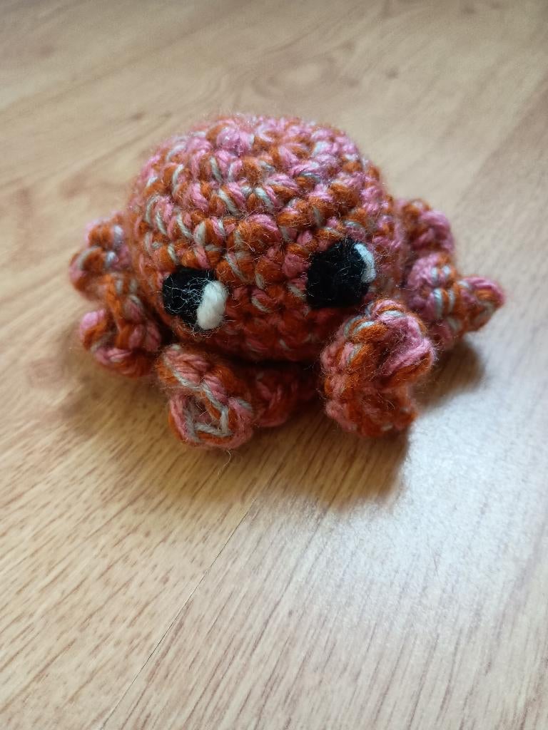 Gehaakte octopus knuffel, Kinderen en Baby's, Speelgoed | Knuffels en Pluche, Ophalen, Overige merken, Overige typen, Zo goed als nieuw