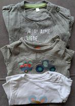 3 shirtjes met print of tekst, Hema en Zeeman maat 50 en 56, Kinderen en Baby's, Ophalen of Verzenden, Gebruikt, Jongetje, Shirtje of Longsleeve