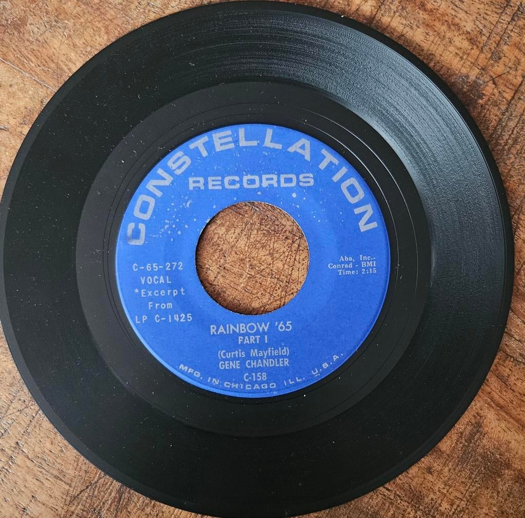 Gene Chandler - Rainbow '65 ( part 1 & 2) ( 7-inch vinyl), Cd's en Dvd's, Vinyl Singles, Ophalen of Verzenden, Gebruikt
