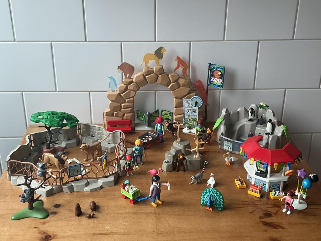 PLAYMOBIL UITGEBREIDE GROTE DIERENTUIN 🙉 🙈 SUPER LEUK !!, Ophalen of Verzenden, Gebruikt