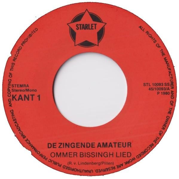 Vinylsingle zingende amateur gezocht, Cd's en Dvd's, Vinyl | Nederlandstalig, Ophalen of Verzenden, Zo goed als nieuw, Overige formaten
