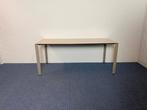 2 x Bureau Ahrend 700, eiken blad, grijs frame, 180 x 80 cm., Ophalen, In hoogte verstelbaar, Gebruikt, Bureau