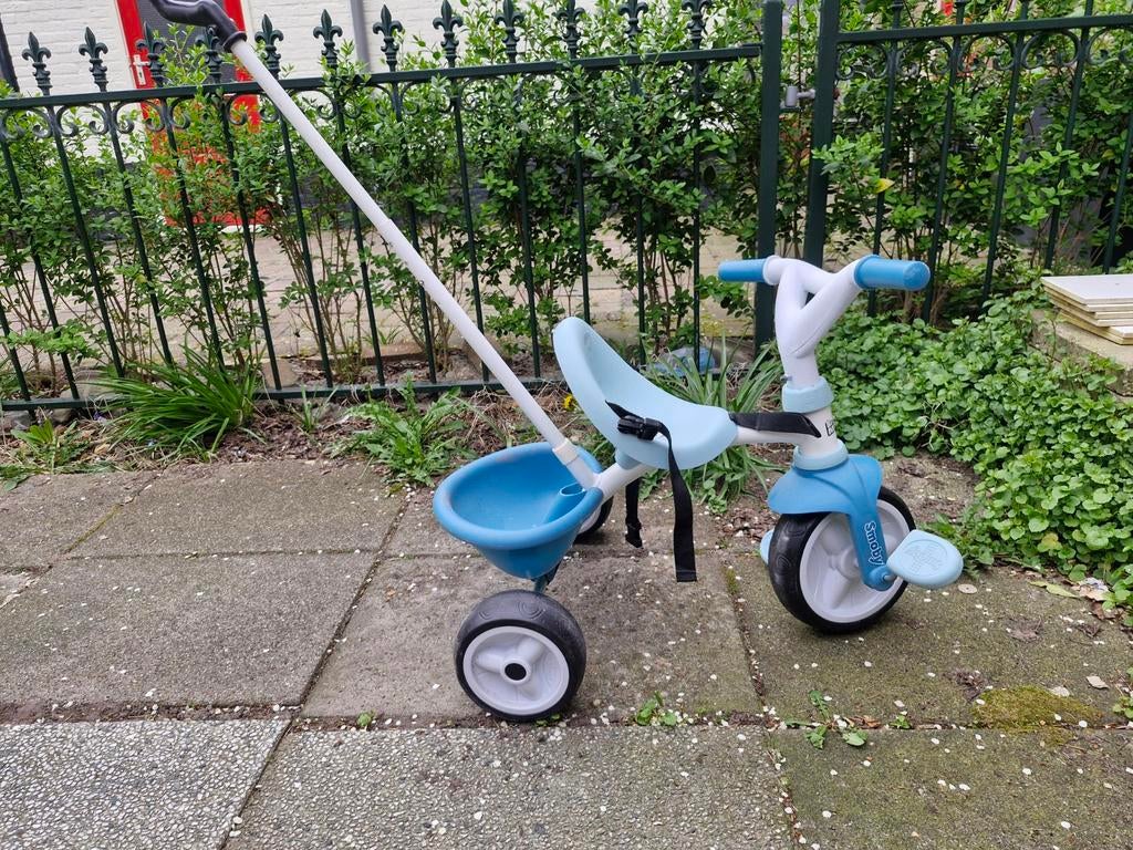 Smoby be move comfort driewieler blauw, Fietsen en Brommers, Ophalen, Zo goed als nieuw, Duwstang
