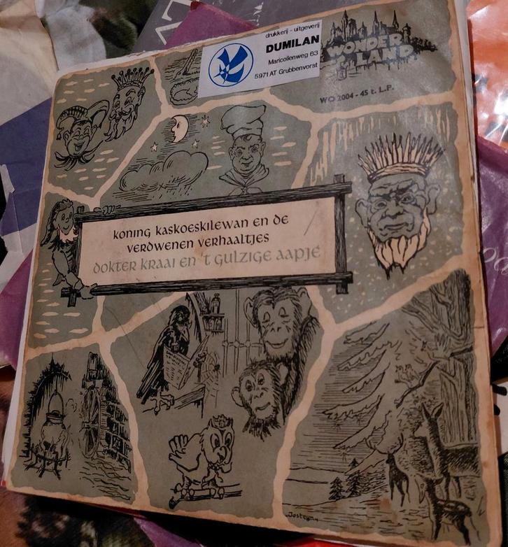 Wonderland EP: Koning Kaskoeskilewan & Dokter Kraai, Cd's en Dvd's, Vinyl | Kinderen en Jeugd, Gebruikt, Verhaal of Sprookje, 3 tot 5 jaar
