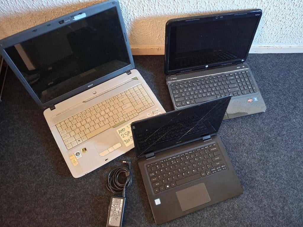 3X laptop in 1 opkoop voor opknap of onderdelen, Computers en Software, Overige Computers en Software, Ophalen, Niet werkend