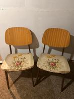Vintage stoelen met bloemmotief (set van 2), Ophalen, Gebruikt, Twee, Overige kleuren