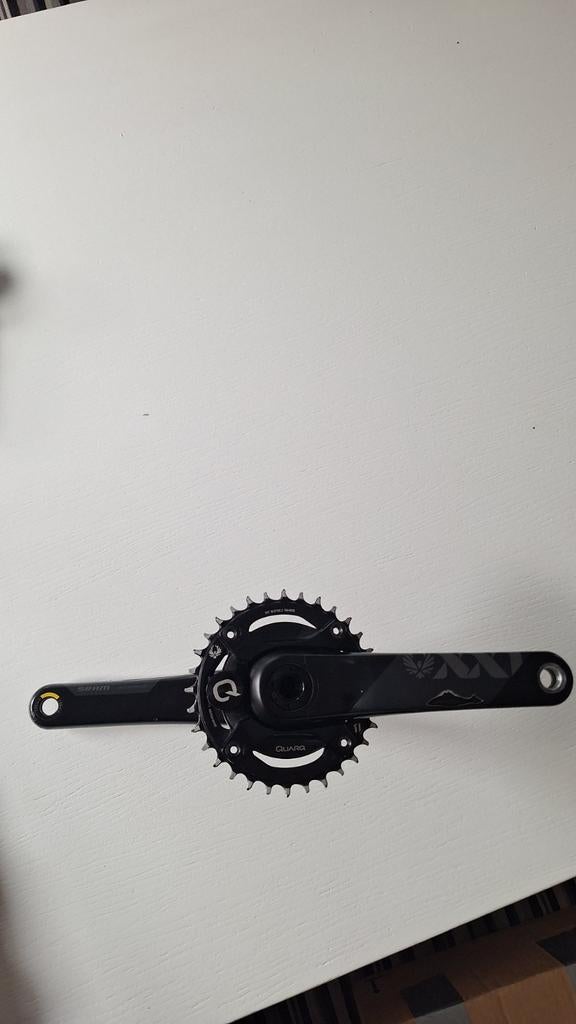 SRAM XX1 Quarq DUB Wide 175mm Crankstel met Powermeter, Crankstel of Pedalen, Gebruikt, Ophalen of Verzenden, SRAM