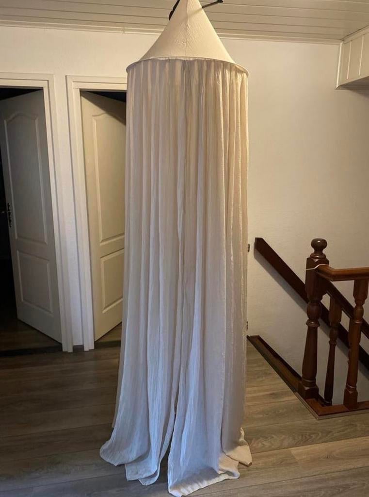 Mooie crèmekleurige klamboe / bedhemel, Ophalen of Verzenden, Zo goed als nieuw, Klamboe