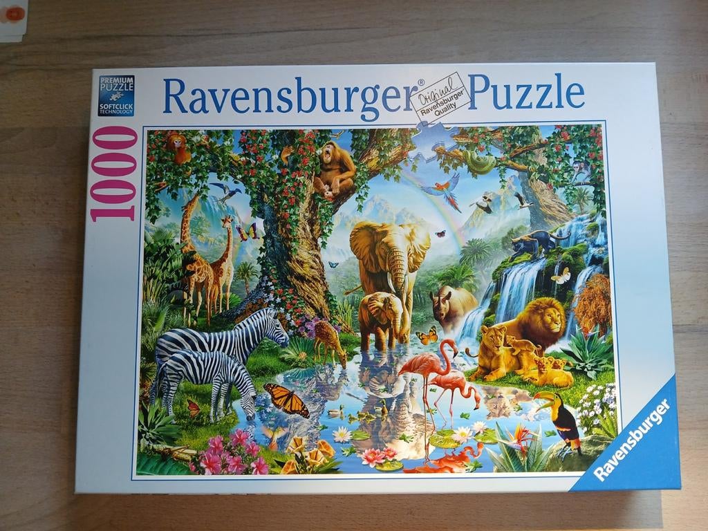 Ravensburger legpuzzel 1000 stukjes Avonturen in de jungle, Ophalen of Verzenden