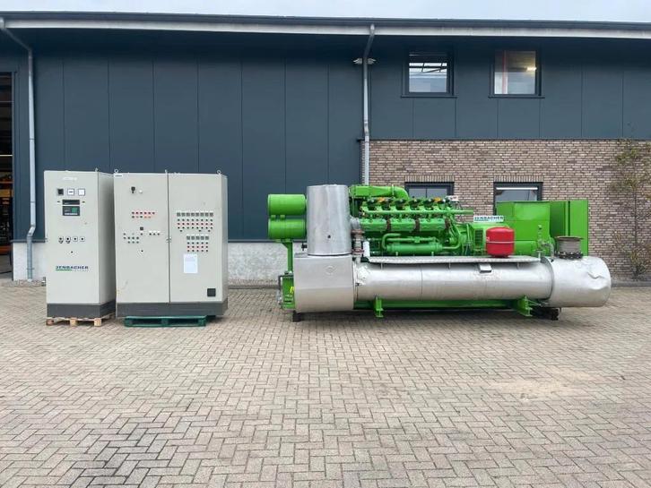 Jenbacher JW312 GSB Stamford 910 kVA gas generatorset, Zakelijke goederen, Machines en Bouw | Aggregaten, Ophalen of Verzenden
