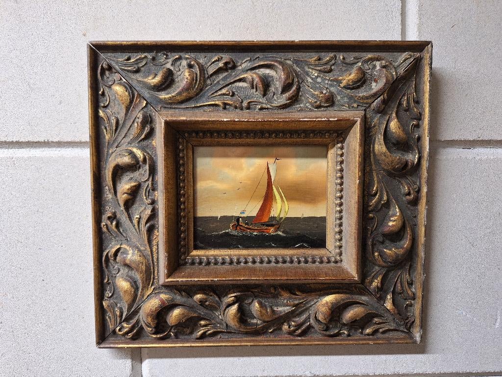 Vier mooie schilderijen   John Janssen, Huis en Inrichting, Minder dan 50 cm, Gebruikt, Oorspronkelijke maker, Ophalen of Verzenden