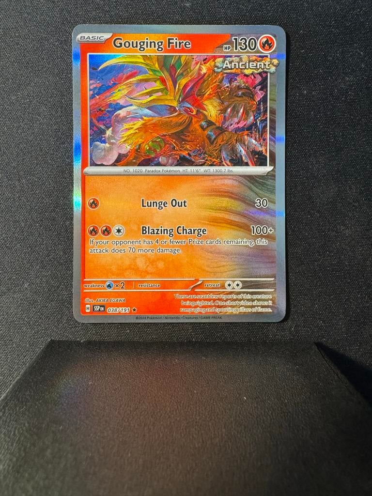 Gouging Fire Pokémon kaart 038/191, Ophalen of Verzenden, Nieuw, Losse kaart, Foil