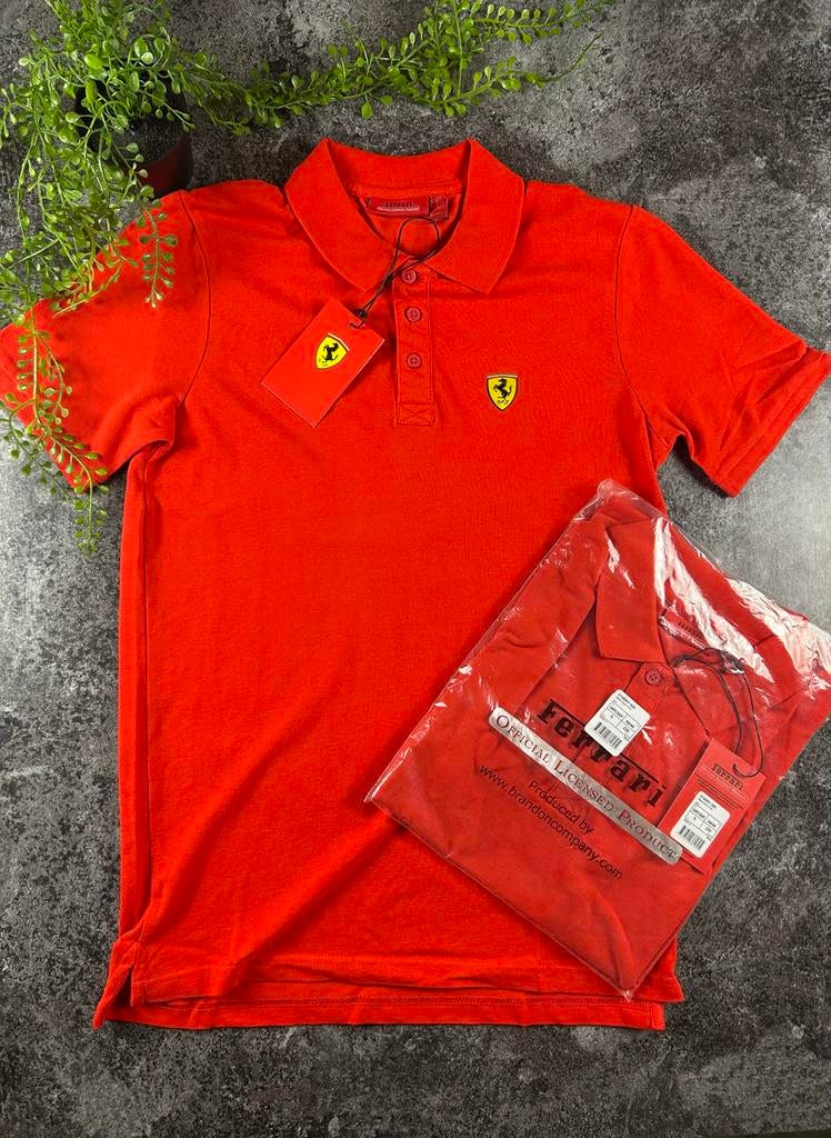 Ferrari Polo Shirt Rosso Corsa - Maat S, Ophalen of Verzenden, Nieuw, Maat 46 (S) of kleiner, Rood