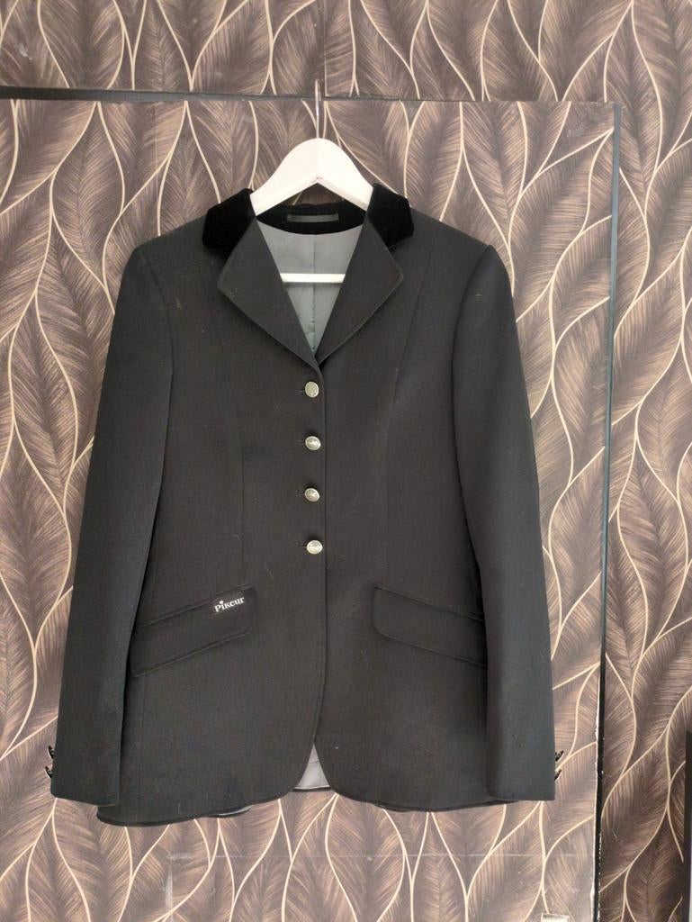 Zwart pikeur wedstrijd jasje maat 170, Ophalen of Verzenden, Zo goed als nieuw, Bovenkleding, Kinderen