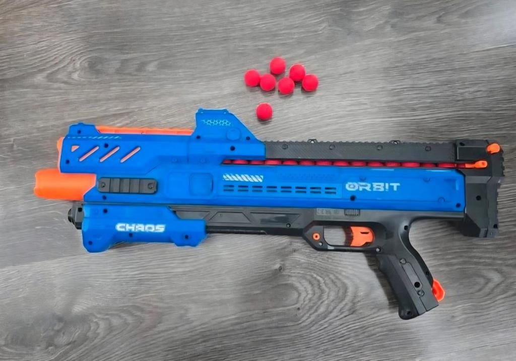 Nerf Chaos Orbit Speelgoed Geweer, Ophalen of Verzenden, Zo goed als nieuw