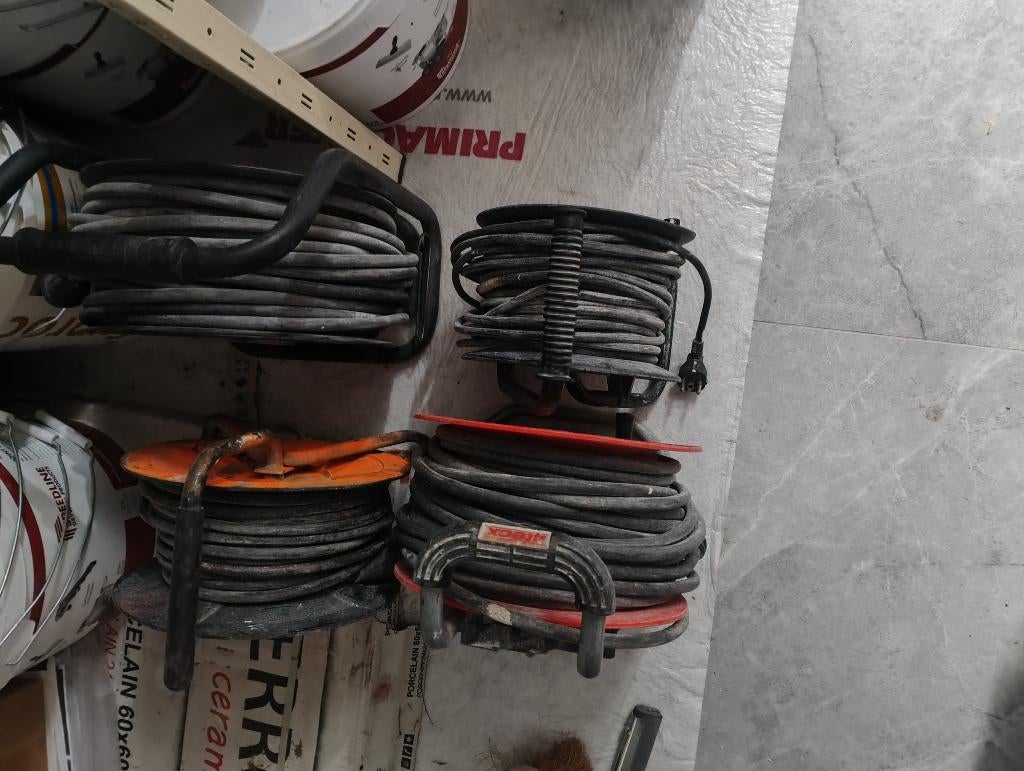 Haspels 4st, Ophalen, Gebruikt, Kabel of Snoer