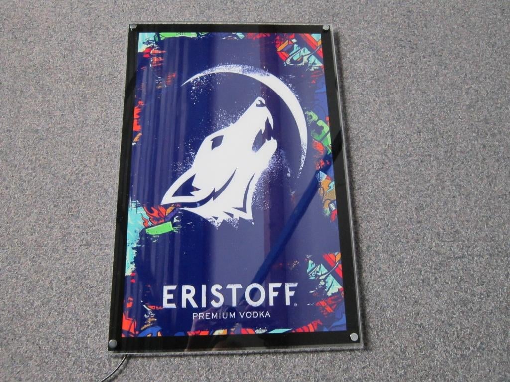 ERISTOFF VODKA LED LICHTRECLAME, Ophalen, Nieuw, Lichtbak of (neon) lamp