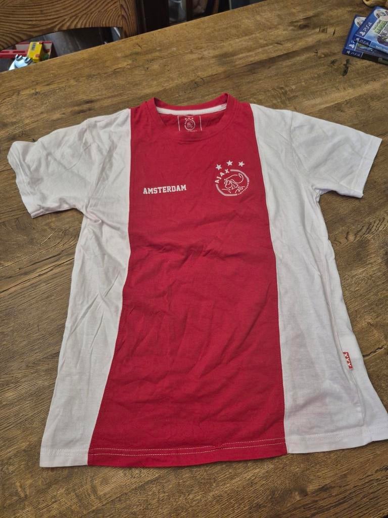 Ajax T-shirt met logo en Amsterdam opdruk, Ophalen of Verzenden, Ajax, Gedragen, Rood