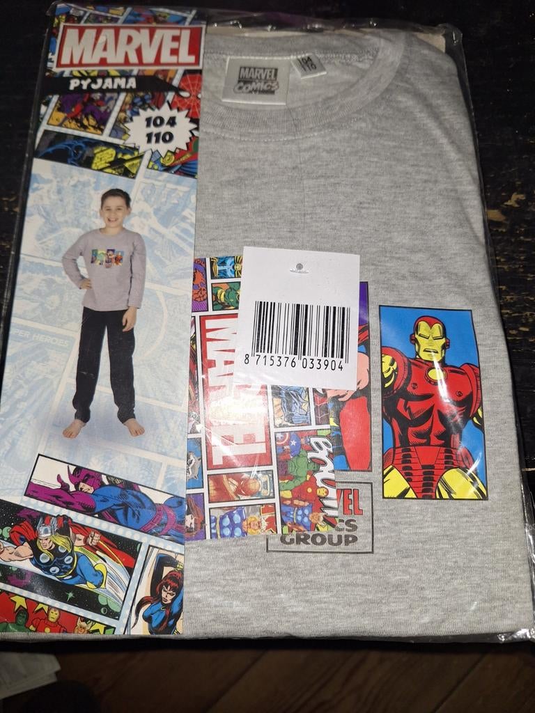 Marvel Pyjama, Kinderen en Baby's, Kinderkleding | Maat 104, Ophalen of Verzenden, Nieuw, Jongen, Nacht- of Onderkleding