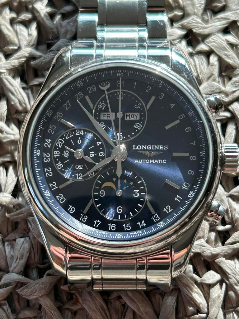 Longines Mastercollection moonphase, Sieraden, Tassen en Uiterlijk, Horloges | Dames, Ophalen of Verzenden, Zo goed als nieuw