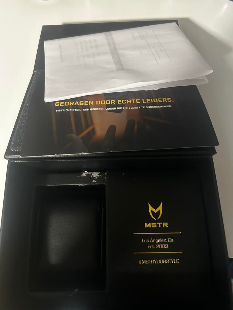 MSTR Meister horloge goudkleurig - Zo goed als nieuw, Sieraden, Tassen en Uiterlijk, Horloges | Heren, Overige merken, Polshorloge