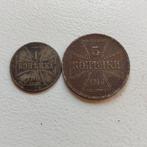 Duitsland 1 en 3 kopeks 1916, Ophalen of Verzenden, Duitsland