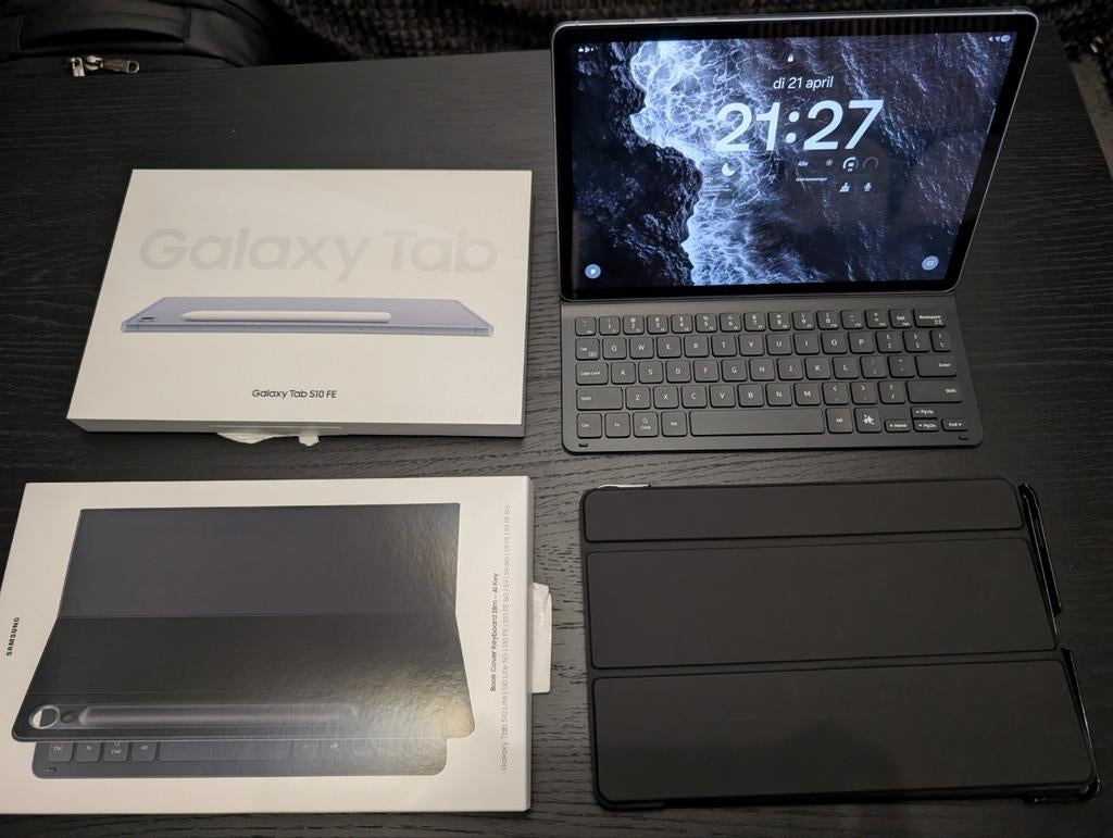 Te koop aangeboden: Samsung Galaxy Tab S10 FE (256GB) blauw, Computers en Software, Apple iPads, Zo goed als nieuw, Overige modellen