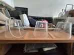Set van 3 glazen hanglampen, Ophalen, Gebruikt, Glas, Minder dan 50 cm