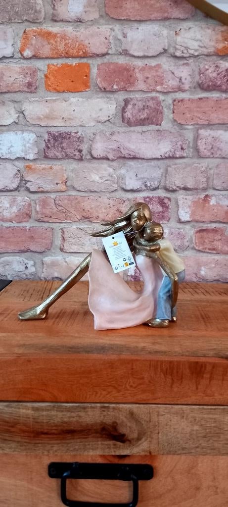 Clayre&Eef:Vrouw met Kind Decoratie Beeld♥️NIEUW♥️, Ophalen of Verzenden, Nieuw, Mens